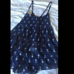 Abercrombie & Fitch Semi-Sheer Babydoll Tank